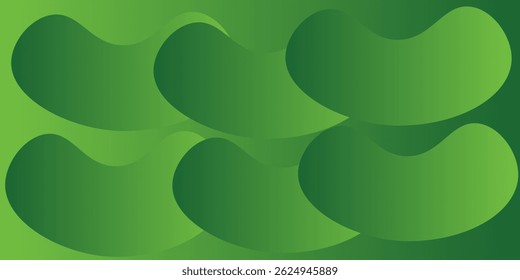 Abstract green wavy background. gradient Vector EPS 10.;