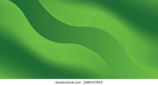 Abstract green wavy background. Ilustration vector EPS 10
