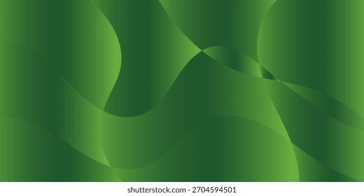 Abstract green wavy background. Ilustration vector EPS 10