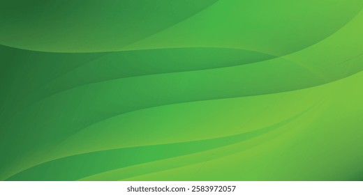 Abstract green wavy background. modern vector illustration eps 10