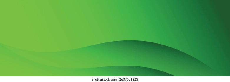 Abstract green wavy background. modern creative trendy design. EPS 10