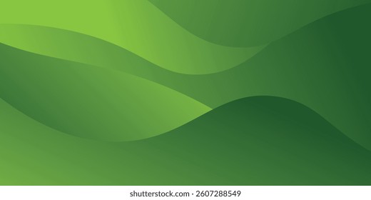 Abstract green wavy background. modern trendy design. Vector Illustration