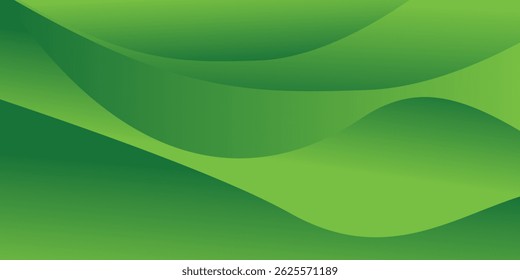 Fundo ondulado verde abstrato. fundo moderno Ilustração Vetor