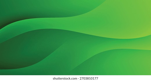 Fondo ondulado verde Abstractas. Ilustración vectorial moderna EPS 10. fondo verde.