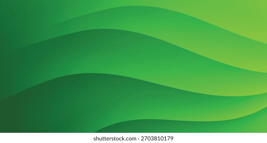 Fondo ondulado verde Abstractas. Ilustración vectorial moderna EPS 10. fondo verde.