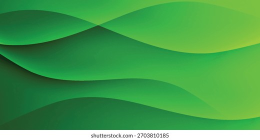Abstract green wavy background. modern vector illustration eps 10. green background.