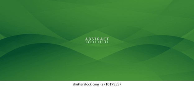 Abstract green wavy background. poster, web