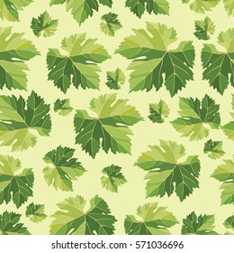 abstract green wavy background. Seamless illustration