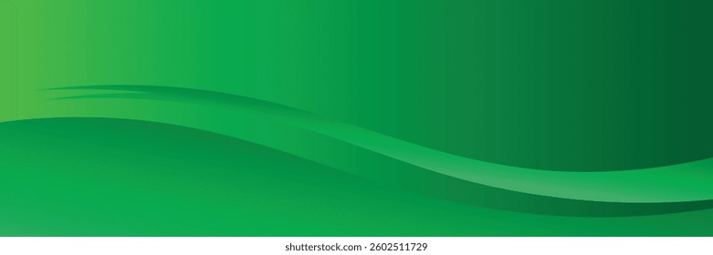 Abstract green wavy background. Suit for booklet, brochure, banner, poster, website, flyer, cover, corporate, backdrop. Vector illustration