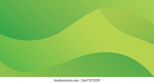 Fundo ondulado verde abstrato. Terno para livreto, brochura, banner, cartaz, site, folheto, capa, corporativo, pano de fundo. Ilustração vetorial