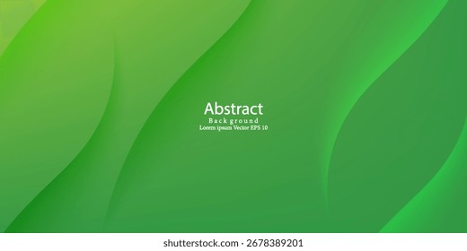 Fundo ondulado verde abstrato. Terno para banner, web, brochura, cartaz e apresentação