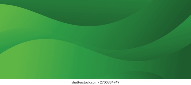 Abstract green wavy background. suit for banner, web, presentation, brochure
