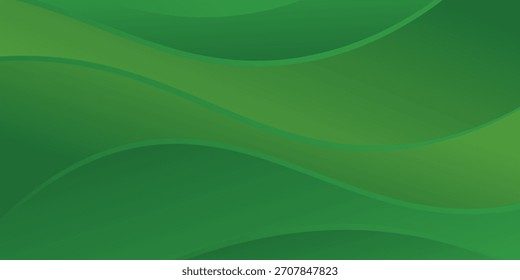 Fundo ondulado verde abstrato. terno para banner, web, apresentação, brochura