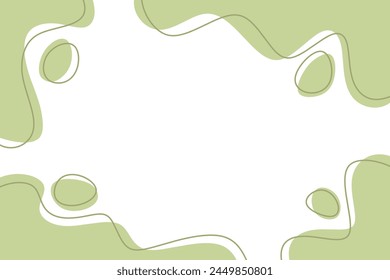 Abstract green wavy background vector design