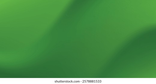 Abstract green wavy background vector illustration 
