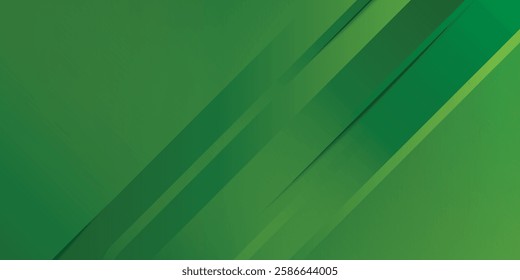 Abstract green wavy background. Vector  modern background arts green