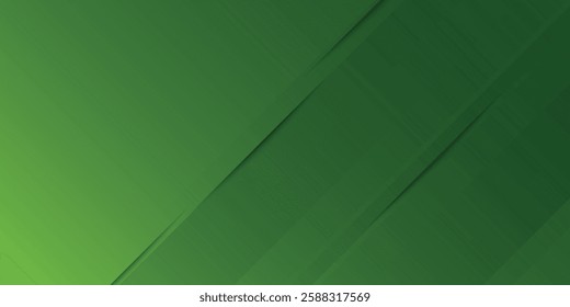 Abstract green wavy background. Vector modern green background
