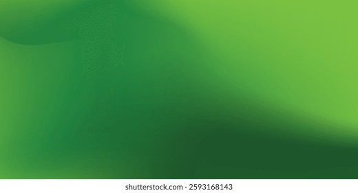 Abstract green wavy background. Vector modern gradient