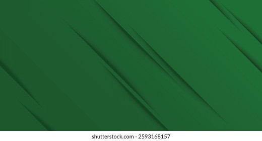 Abstract green wavy background. Vector modern gradient