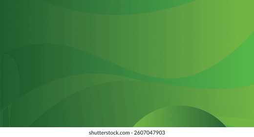 Abstract green wavy background. Vector EPS