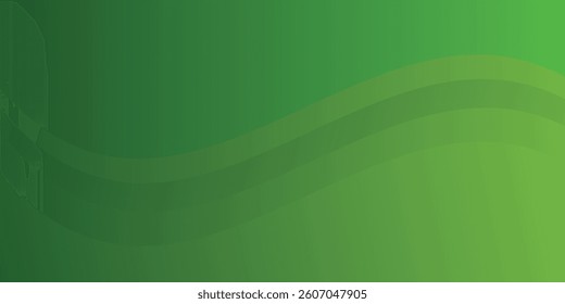 Abstract green wavy background. Vector EPS