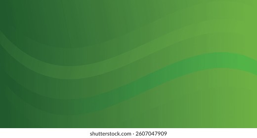 Abstract green wavy background. Vector EPS