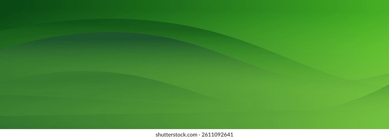 Abstract green wavy background. Vector EPS 10