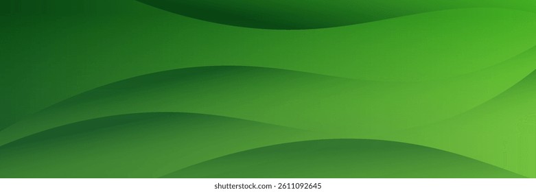 Abstract green wavy background. Vector EPS 10