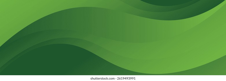 Fundo ondulado verde abstrato. Vetor EPS 10