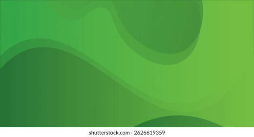 Abstract green wavy background. Vector EPS 10