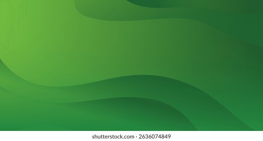 Abstract green wavy background. Vector EPS 10