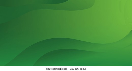 Abstract green wavy background. Vector EPS 10