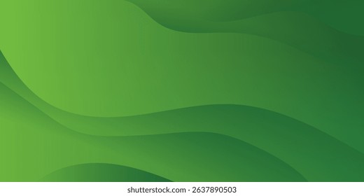 Abstract green wavy background. Vector EPS 10