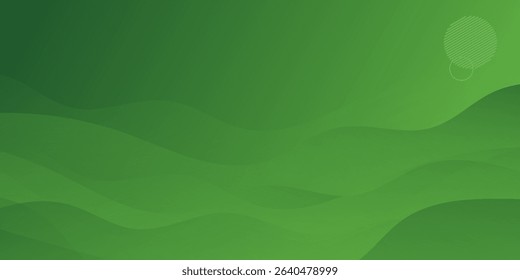 Abstract green wavy background. Vector EPS 10