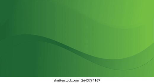 Fundo ondulado verde abstrato. Vetor EPS 10