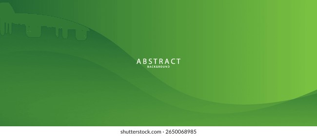 Abstract green wavy background. Vector EPS 10