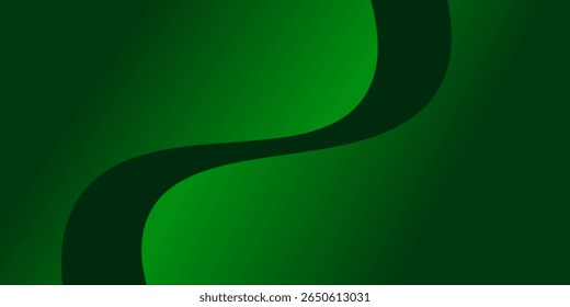 Fundo ondulado verde abstrato. Ilustração de vetor. EPS10