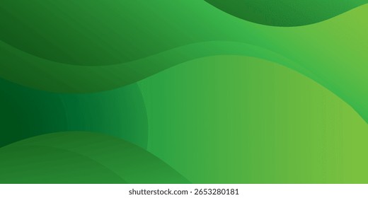Fundo ondulado verde abstrato. Vetor EPS 10