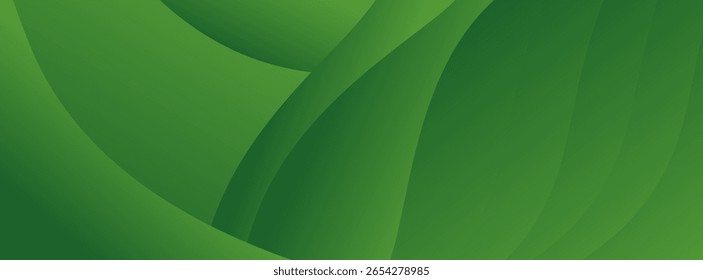 Abstract green wavy background. vector modern, bussines, suit for brhouce,