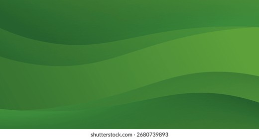Fundo ondulado verde abstrato. Vetor EPS 10