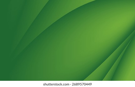 Abstract green wavy background. Vector EPS 10