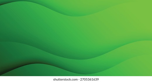Fondo ondulado verde Abstractas. Vector de fondo.