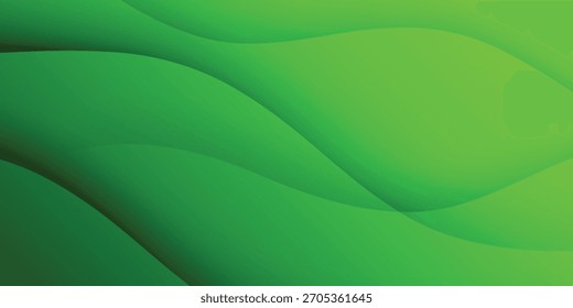 Fondo ondulado verde Abstractas. Vector de fondo.