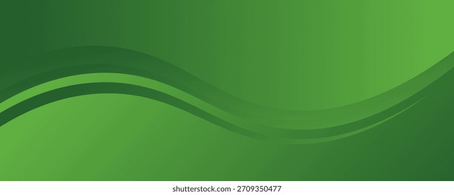 Fondo ondulado verde Abstractas. Vector EPS 10