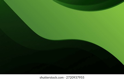 Fondo ondulado verde Abstractas. Diseño de Ilustración vectorial EPS 10