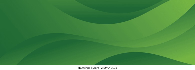 Fundo ondulado verde abstrato. Ilustração vetorial