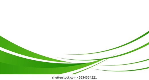 Abstract green wavy business style background