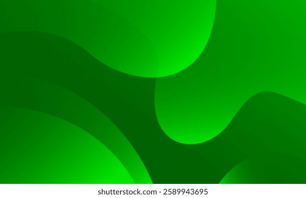 Abstract green wavy design background. Eps10 vector