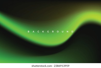 vector de fondo de gradiente ondulado verde abstracto