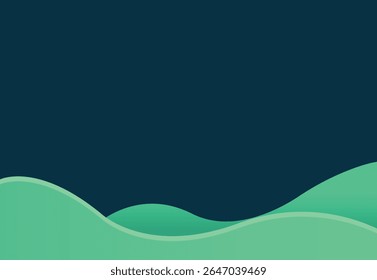 Fondo ondulado verde Abstractas del paisaje